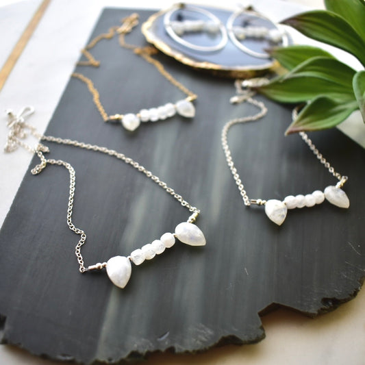 Moonstone Vampire Necklace :::PRE-ORDER:::