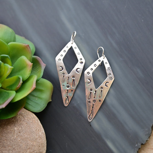 Silver Elements: Geometic Earrings