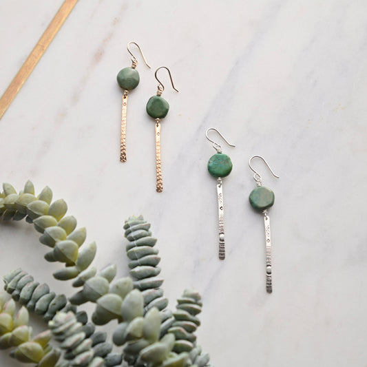 Sticks & Stones: Turquoise Earrings