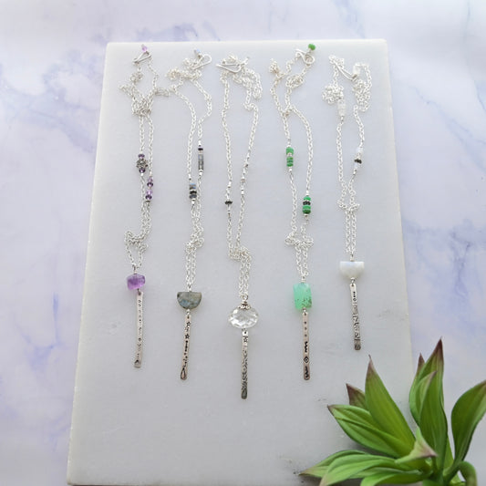 Sticks & Stones Gemstone Necklaces