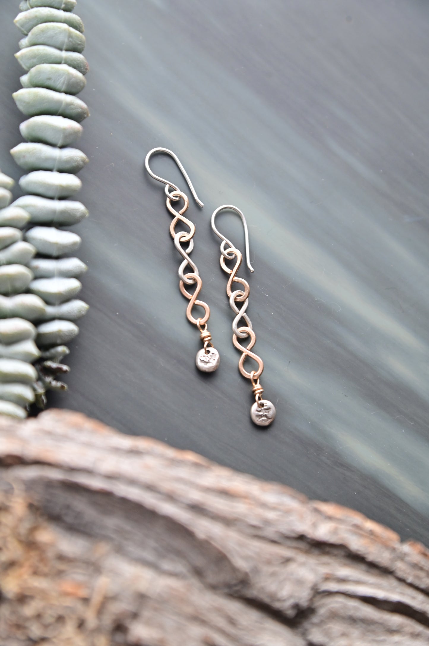 Silver Elements: Mixed Metal Earrings