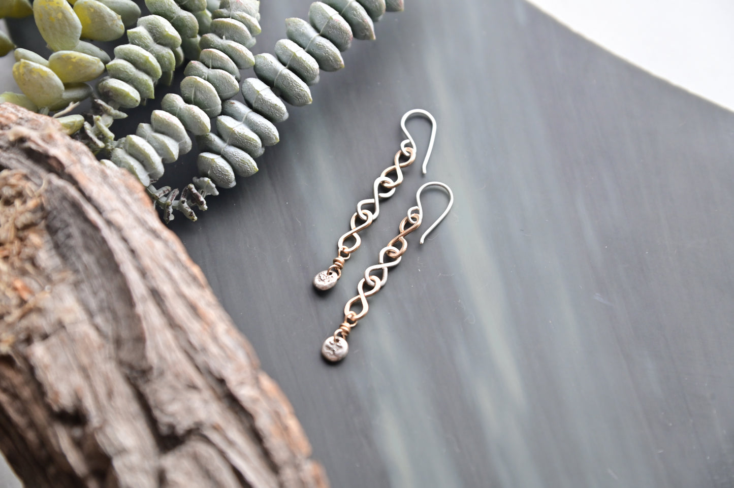 Silver Elements: Mixed Metal Earrings