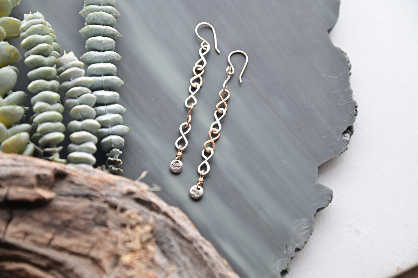 Silver Elements: Mixed Metal Earrings