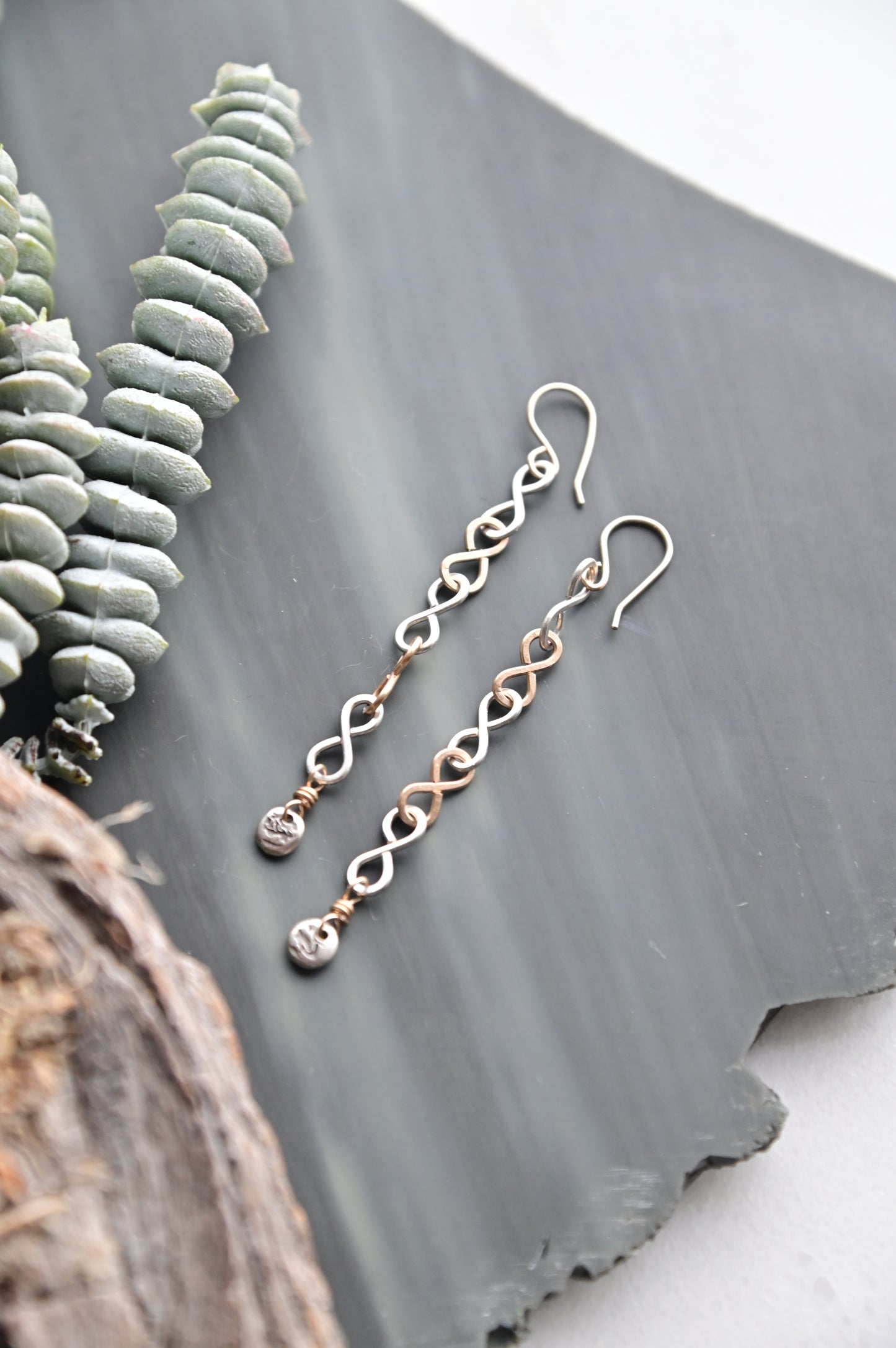 Silver Elements: Mixed Metal Earrings